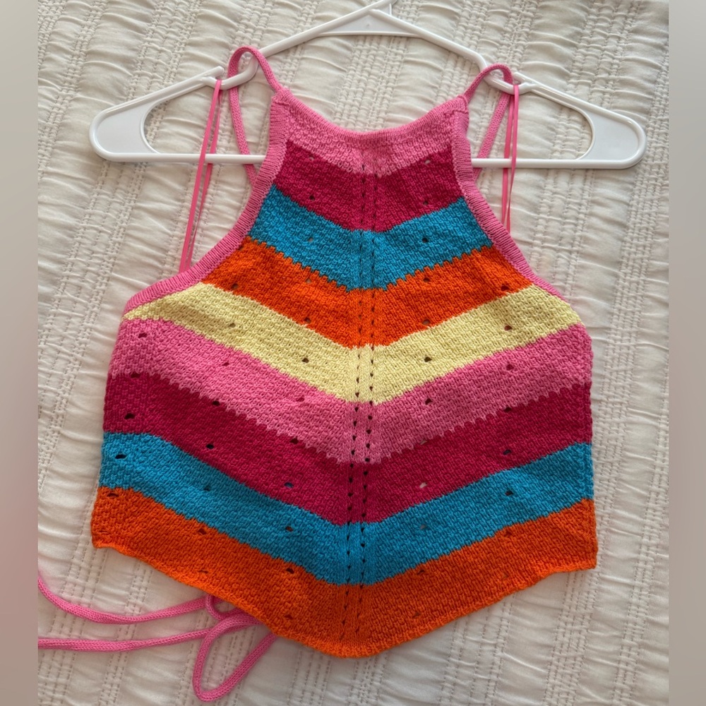 Boutique Sunset Halter Top!